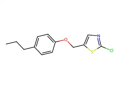 2-Chloro-5-[(4-propylphenoxy)methyl]-1,3-thiazole structure