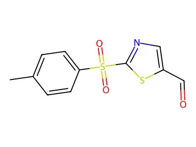 2-[(4-Methylphenyl)sulfonyl]-1,3-thiazole-5-carbaldehyde structure