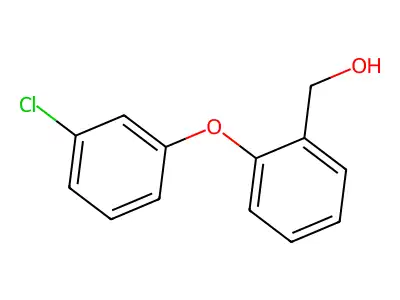 [2-(3-Chlorophenoxy)phenyl]methanol structure