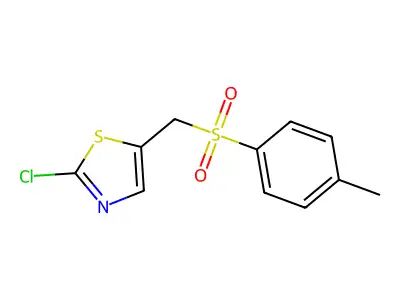 (2-Chloro-1,3-thiazol-5-yl)methyl 4-methylphenyl sulfone structure