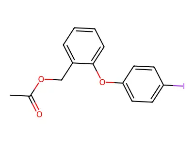 [2-(4-iodophenoxy)phenyl]methyl Acetate structure