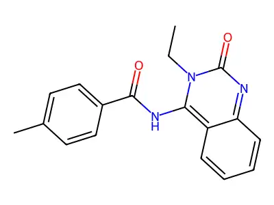 N-(3-ethyl-2-oxoquinazolin-4-yl)-4-methylbenzamide structure