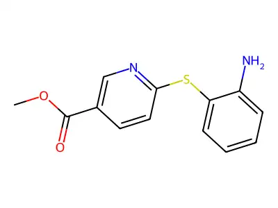 Methyl 6-[(2-aminophenyl)sulfanyl]nicotinate structure