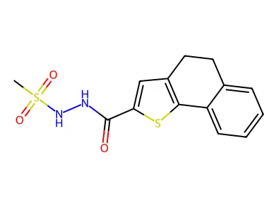 N'-(4,5-dihydronaphtho[1,2-b]thiophen-2-ylcarbonyl)methanesulfonohydrazide structure