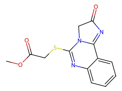 Methyl 2-[(2-oxo-2,3-dihydroimidazo[1,2-c]quinazolin-5-yl)sulfanyl]acetate structure