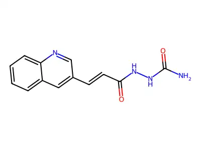 (3-Quinolin-3-ylprop-2-enoylamino)urea structure