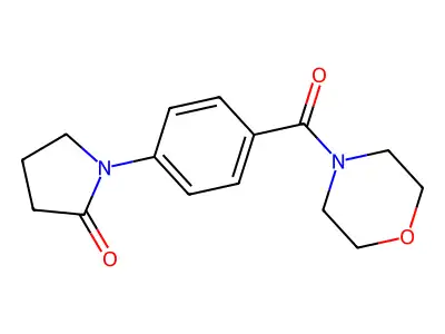 1-[4-(Morpholine-4-carbonyl)phenyl]pyrrolidin-2-one structure