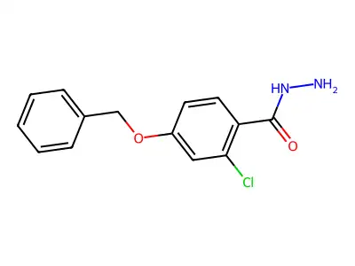 4-(Benzyloxy)-2-chlorobenzenecarbohydrazide structure