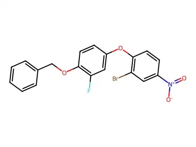 1-[4-(Benzyloxy)-3-fluorophenoxy]-2-bromo-4-nitrobenzene structure