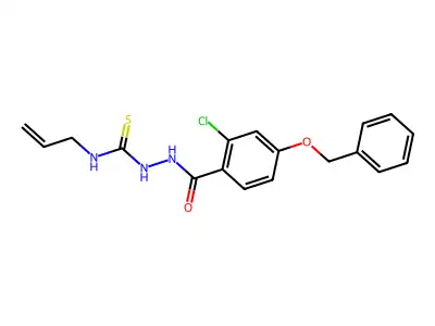 N-allyl-2-[4-(benzyloxy)-2-chlorobenzoyl]-1-hydrazinecarbothioamide structure