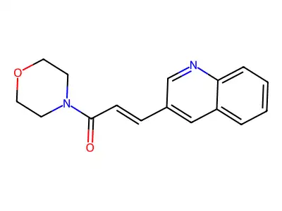 1-Morpholin-4-yl-3-quinolin-3-ylprop-2-en-1-one structure