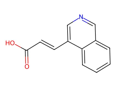 3-(4-Isoquinolinyl)-2-propenoic acid structure