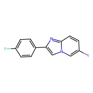 2-(4-Fluorophenyl)-6-iodoimidazo[1,2-a]pyridine structure