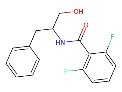 2,6-difluoro-N-(1-hydroxy-3-phenylpropan-2-yl)benzamide structure