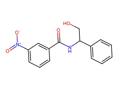 N-(2-hydroxy-1-phenylethyl)-3-nitrobenzamide structure