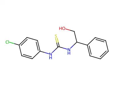 1-(4-Chlorophenyl)-3-(2-hydroxy-1-phenylethyl)thiourea structure