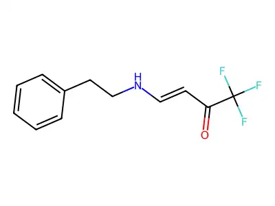 1,1,1-Trifluoro-4-[(2-phenylethyl)amino]but-3-en-2-one structure