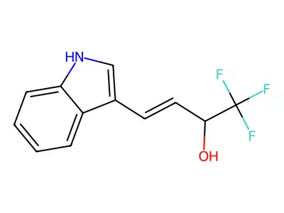 1,1,1-trifluoro-4-(1H-indol-3-yl)but-3-en-2-ol structure