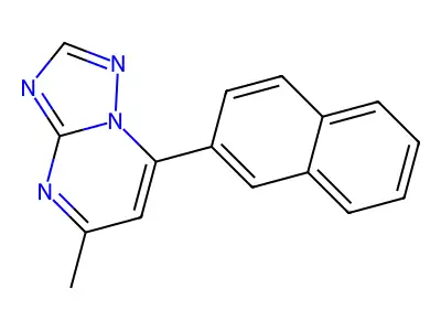 5-Methyl-7-(2-naphthalenyl)[1,2,4]triazolo[1,5-a]pyrimidine structure