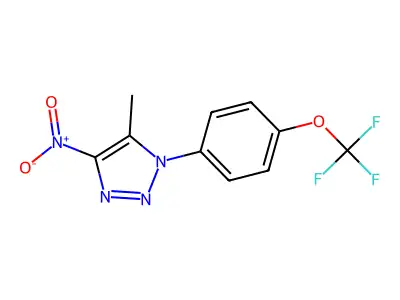5-methyl-4-nitro-1-[4-(trifluoromethoxy)phenyl]-1H-1,2,3-triazole structure