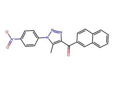 [5-methyl-1-(4-nitrophenyl)-1H-1,2,3-triazol-4-yl](2-naphthyl)methanone structure