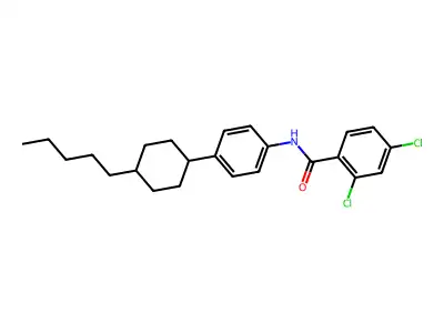 2,4-dichloro-N-[4-(4-pentylcyclohexyl)phenyl]benzamide structure