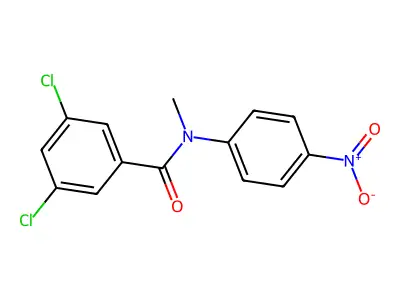 3,5-dichloro-N-methyl-N-(4-nitrophenyl)benzamide structure