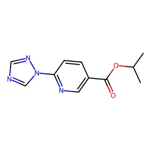 isopropyl 6-(1H-1,2,4-triazol-1-yl)nicotinate structure
