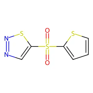 5-(2-Thienylsulfonyl)-1,2,3-thiadiazole structure