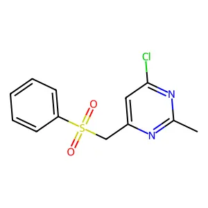 4-Chloro-2-methyl-6-[(phenylsulfonyl)methyl]pyrimidine structure