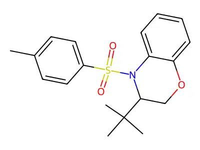 3-(tert-butyl)-4-[(4-methylphenyl)sulfonyl]-3,4-dihydro-2H-1,4-benzoxazine structure