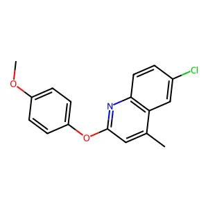 6-Chloro-2-(4-methoxyphenoxy)-4-methylquinoline structure