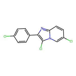 3,6-Dichloro-2-(4-chlorophenyl)imidazo[1,2-a]pyridine structure