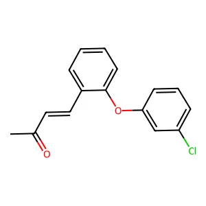 4-[2-(3-Chlorophenoxy)phenyl]but-3-en-2-one structure