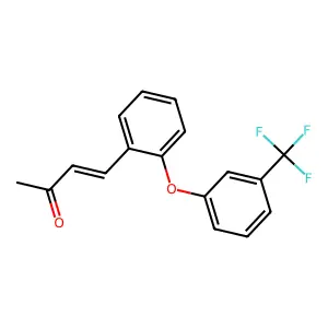 (E)-4-{2-[3-(trifluoromethyl)phenoxy]phenyl}-3-buten-2-one structure