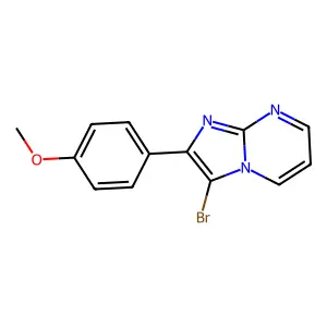 3-Bromo-2-(4-methoxyphenyl)imidazo[1,2-a]pyrimidine structure