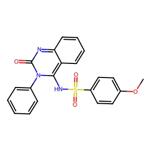 4-methoxy-N-(2-oxo-3-phenylquinazolin-4-yl)benzenesulfonamide structure