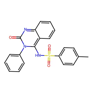 4-methyl-N-[2-oxo-3-phenyl-2,3-dihydro-4(1H)-quinazolinyliden]benzenesulfonamide structure