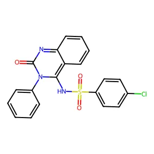 4-chloro-N-(2-oxo-3-phenylquinazolin-4-yl)benzenesulfonamide structure