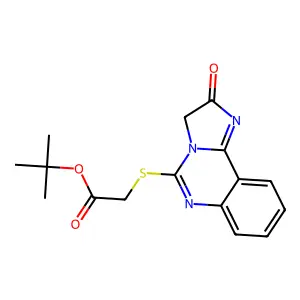 Tert-butyl 2-[(2-oxo-2,3-dihydroimidazo[1,2-c]quinazolin-5-yl)sulfanyl]acetate structure