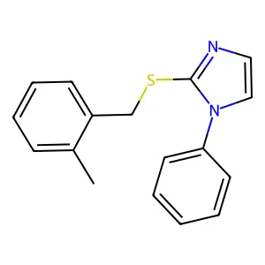 2-methylbenzyl 1-phenyl-1H-imidazol-2-yl sulfide structure