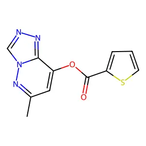 6-Methyl[1,2,4]triazolo[4,3-b]pyridazin-8-yl 2-thiophenecarboxylate structure