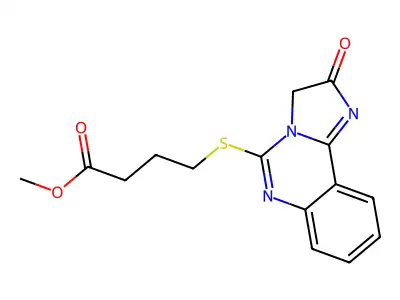 Methyl 4-[(2-oxo-2,3-dihydroimidazo[1,2-c]quinazolin-5-yl)sulfanyl]butanoate structure