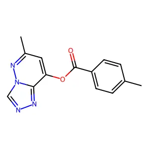 6-Methyl[1,2,4]triazolo[4,3-b]pyridazin-8-yl 4-methylbenzenecarboxylate structure