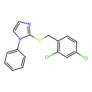 2-[(2,4-dichlorobenzyl)sulfanyl]-1-phenyl-1H-imidazole structure