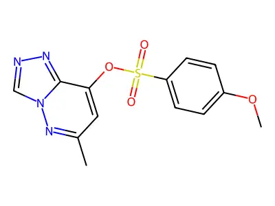 6-Methyl[1,2,4]triazolo[4,3-b]pyridazin-8-yl 4-methoxybenzenesulfonate structure