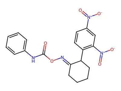 [[2-(2,4-dinitrophenyl)cyclohexylidene]amino] N-phenylcarbamate structure