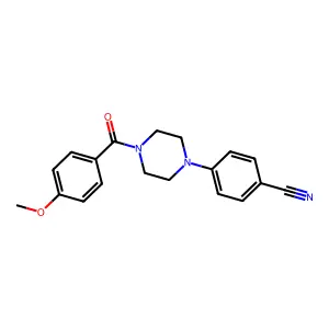 4-[4-(4-Methoxybenzoyl)piperazin-1-yl]benzonitrile structure