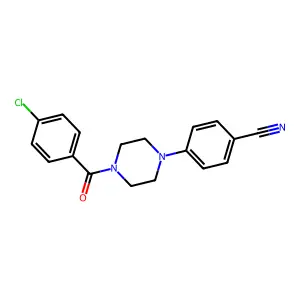 4-[4-(4-Chlorobenzoyl)piperazin-1-yl]benzonitrile structure