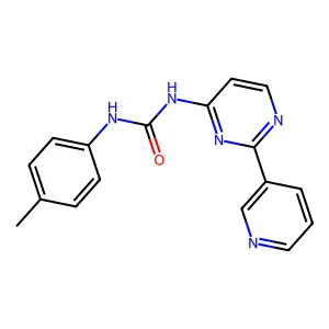 N-(4-methylphenyl)-N'-[2-(3-pyridinyl)-4-pyrimidinyl]urea structure